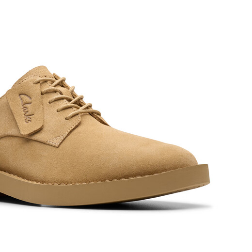 Clarks Martock Lace men's shoes new British thick-soled business commuter casual leather shoes light brown 261808467 42