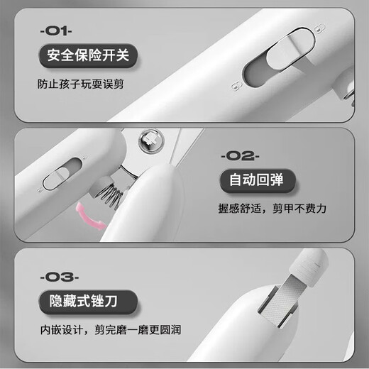 Hip Hop Tails Cat Nail Clipper Special LED Light Nail Clipper Pet Cat and Dog Nail Clipper Trimmer Anti-Bleeding Line Artifact