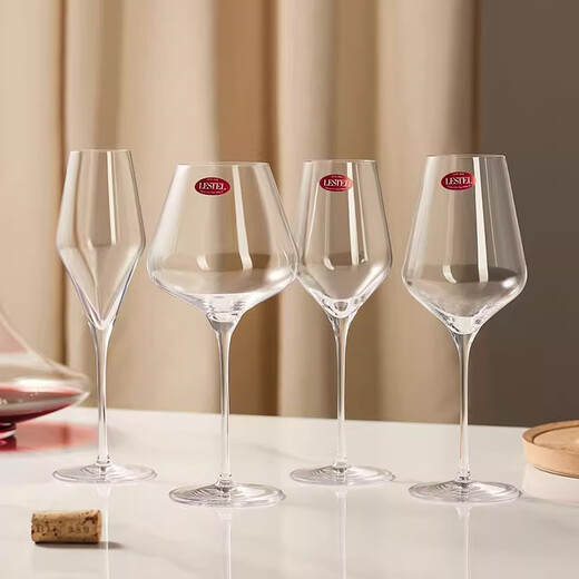 LESTEL Christmas gift German imported red wine glass crystal glass Burgundy Bordeaux white wine goblet white wine glass 405ml 2 pieces