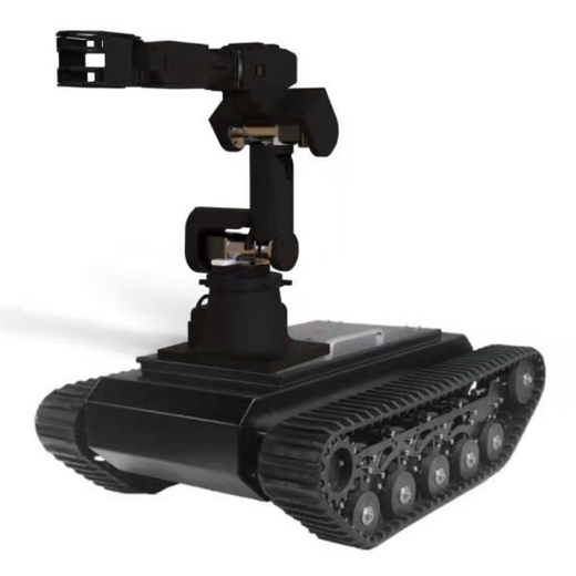 Lingle Intelligent Robot TR500 Rubber Track Car ROS Moveit Controlled Mechanical Arm Ordnance Disposal Robot Unmanned Vehicle Customized TR500+ Robotic Arm