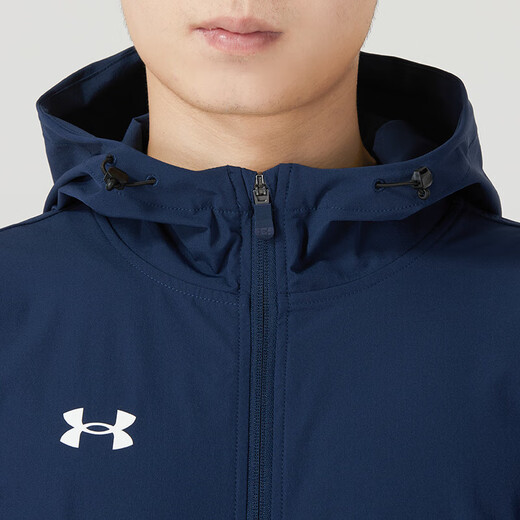 Under Armor Men's Jacket Football Training Outdoor Sports Fitness Casual Hooded Jacket Windproof Jacket