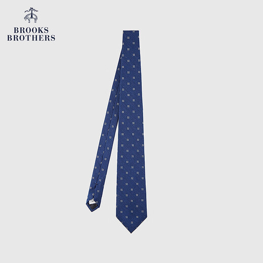 Brooks Brothers men's autumn and winter new mulberry silk twill square flower tie 4004-Navy OS