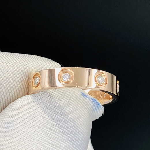 Fujiu Jewelry customized 18k gold ring for men and women rose gold color love classic wide and narrow version couple ring wedding deposit balance