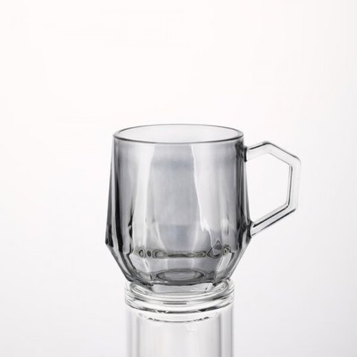 FANCYCHIC cold kettle diamond glass water cup home set living room cold kettle cup holder light luxury high temperature resistant smoke gray high temperature resistant electric ceramic stove diamond kettle + six diamond handle cups home set