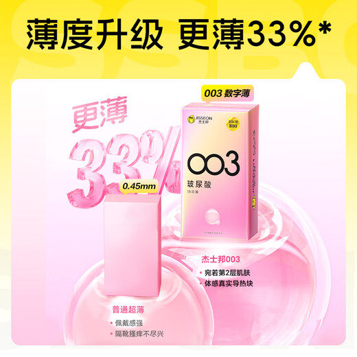 Jisibang ultra-thin condoms 003 hyaluronic acid 20 condom sets water-gloss sets female lubrication adult family planning supplies