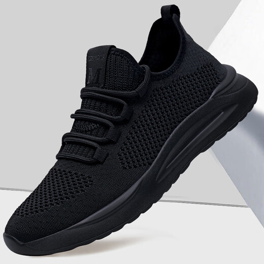 Specht 2025 Frühlings- und Sommersportschuhe Neue Produkte für Herrenschuhe Mesh Mode koreanische vielseitige lässige atmungsaktive Schuhe Laufschuhe Männer 9905 Schwarz 38