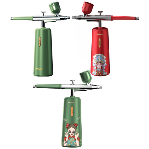 康佳（KONKA）注氧仪家用补水仪面部便携手持高压喷雾器纳米美容仪 【野玫瑰】绿色-烟酰胺版