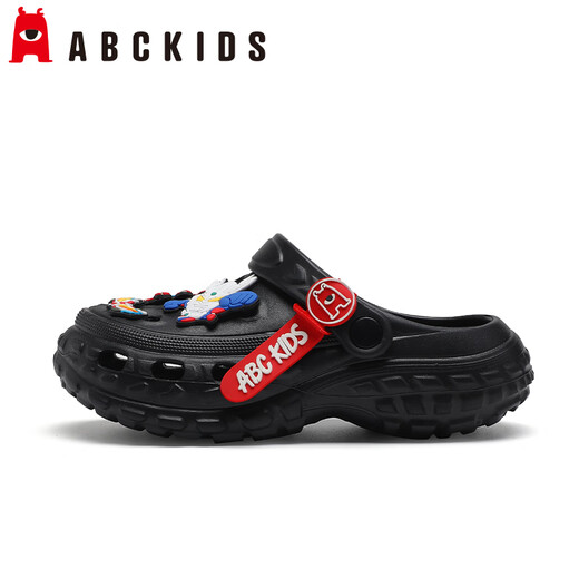 ABC KIDS children's clogs boys cartoon Ultraman sandals baby outdoor sandals men 8629 black 40-41