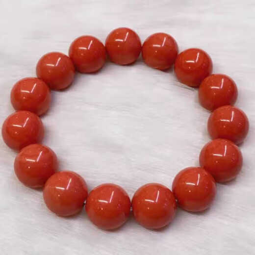 Taste Ju Coral Single Beads Loose Beads Natural Taiwanese Gem Red Multi-Specifications Large Particle Jewelry Imitation Qi Duo Bao with Buddhist Beads 8mm