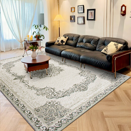 科至途2025年新款法式轻奢客厅地毯美式欧式茶几复古浮雕卧室地垫高级感 戈尔德-Gordes(9277) 60*90CM入户门垫