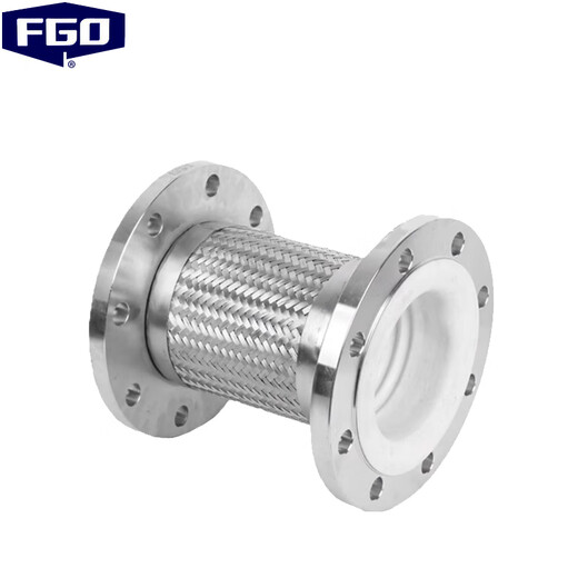 FGO stainless steel lined PTFE metal braided corrugated hose length 1.5 meters BWGF46-16P PN16 length 2 meters PN16 DN200 BWGF46-16P