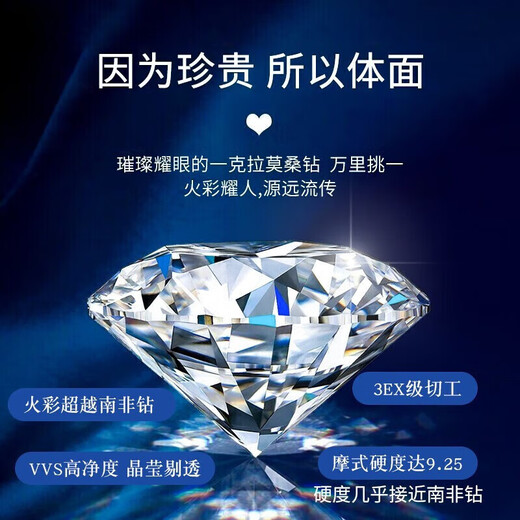 MZMZ brand PT950 platinum necklace for women, moissanite pendant, fashionable clavicle chain, birthday gift for girlfriend and wife PT950 platinum necklace + inlaid with selected moissanite - free engraving