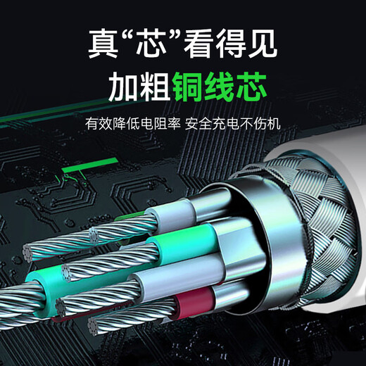 ETCSP high-speed ETC equipment special charging cable Type-C port data cable 1.5m extended version safe charging without damaging the machine ETC special charging cable - black - 1.5m