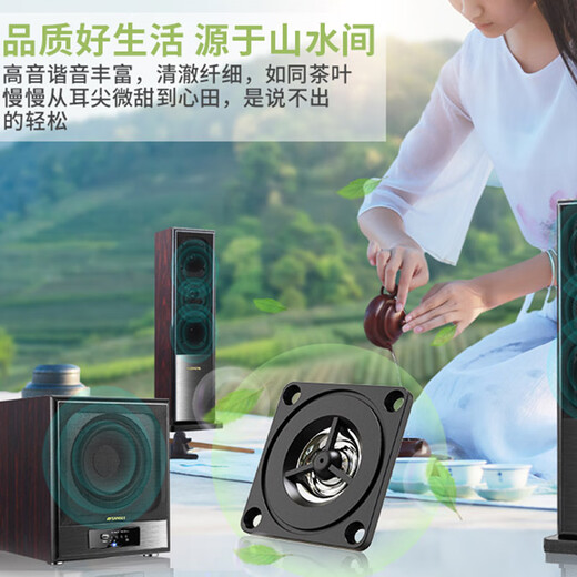 SANSUI 60C Home Bluetooth Audio Home Surround Theater TV Subwoofer K-Song Set Living Room Impact Singing Multimedia Desktop Computer Speaker 60C Upgraded and Heightened Version