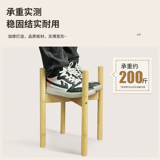 Anya Cross Flower Stand Living Room Floor-standing Flower Pot Stand Balcony Plant Stand Succulent Potted Plant Stand Brown Extra Large