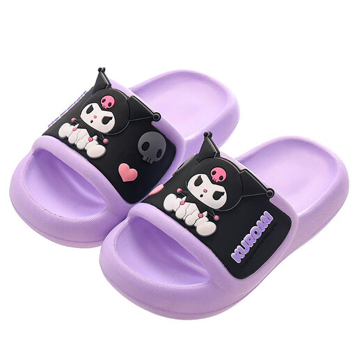 Натуральные детские тапочки Sanrio, летние новые стильные милые нескользящие тапочки с героями мультфильмов для девочек, розовые мелодии для мальчиков, размеры 32-33, внутренняя длина 20 см