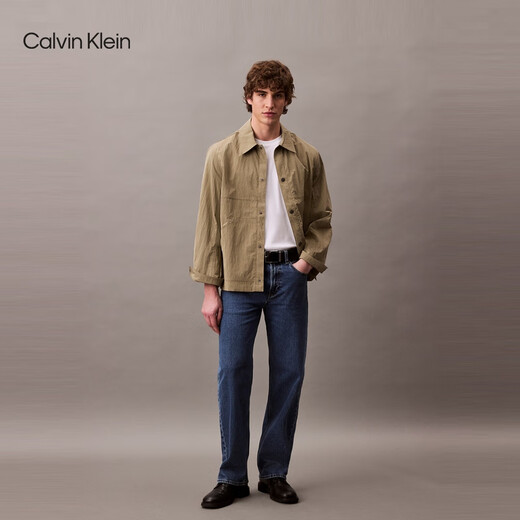 
Calvin KleinJeans [Replica 90 Series] 25 Spring and Summer Men and Women Same Model ck Retro Straight Jeans 4RB701G U1W-Denim Light Blue 32