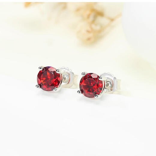 Chipan Gem Miner S925 Silver Natural Color Gemstone Earrings Classic Four-Prong Amethyst Topaz Peridot Earrings S925 Violet Tanzanite Earrings Pre-sale