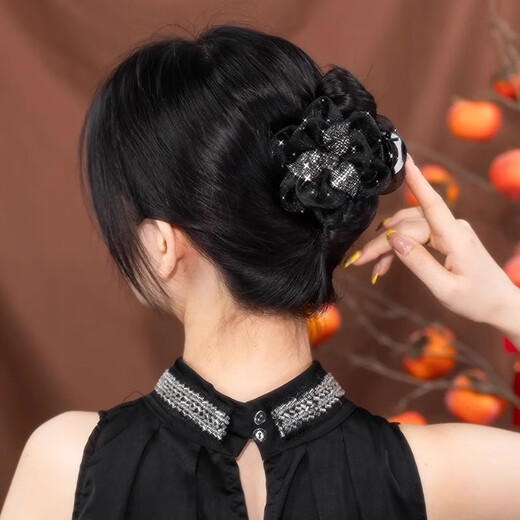 Idel's high-end gripper for women 2025 new round hairpin hairpin for the back of the head, birthday gift for girlfriend F3281 clover gripper - 8cm