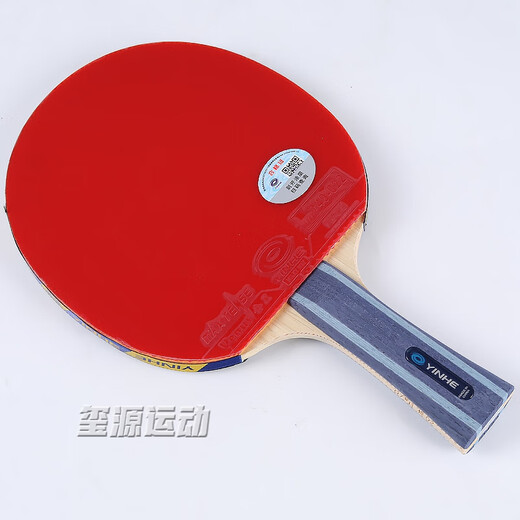 银河（YINHE）五星六星儿童乒乓球拍学生八星七星比赛乒乓球成品拍初学者单拍 7星【横拍长柄】