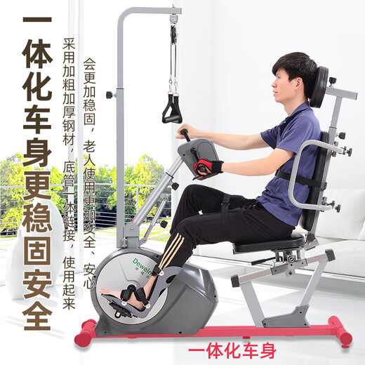 Devino Rehabilitation Bike Electric Horizontal Fitness Bike Home Training Equipment for Elderly People with Hemiplegia upper and lower limbs hand and leg stroke 821s-2+ gloves 2+ tripod 2+ leg strap 1+ belt 1