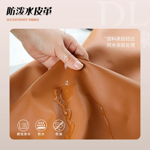 Reprinted PU soft leather apron with custom logo printing for catering and kitchen, waterproof and oil-proof aquatic fish killing and slaughtering overalls, halter neck buckle adjustment JJWQ-P01 Black