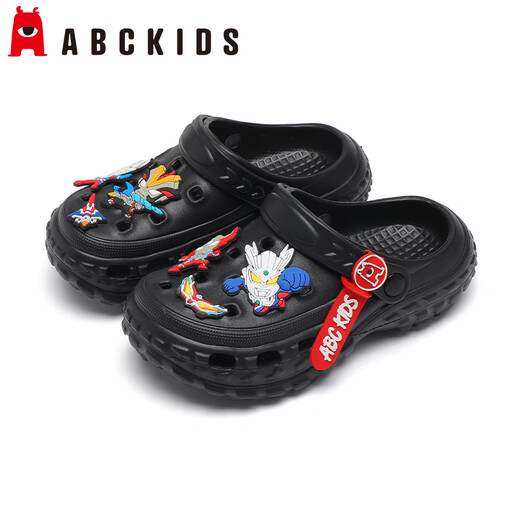ABC KIDS children's clogs boys cartoon Ultraman sandals baby outdoor sandals men 8629 black 40-41