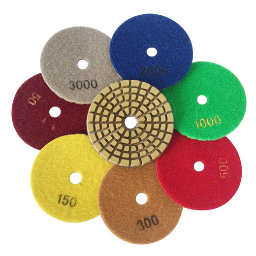 Beijing Times 4-inch marble polishing sheet water grinding sheet concrete cement stone renovation dry grinding resin sheet floor grinding machine 300 mesh