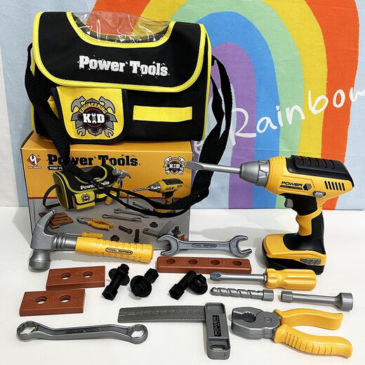 
Children's tool box disassembly toy set assembly table simulation repair repair electric drill electric screwdriver boy 9905 ever-changing set electric drill PCS80
