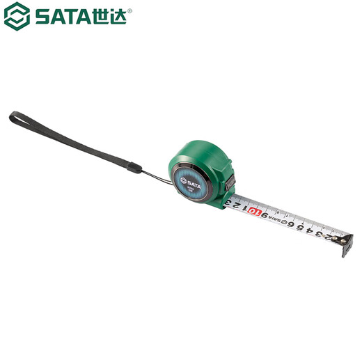 Shida colorful series self-locking steel tape measure 5M household widened 25MM tape with anti-fall automatic locking tape measure 91350