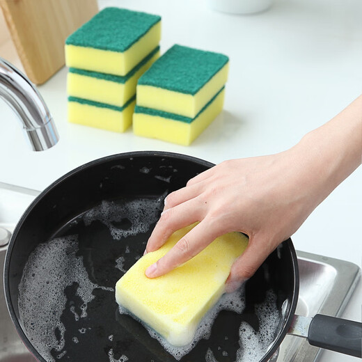Dishwashing Sponge Cleaning Cloth Sponge Household Cleaning Kitchen Magic Dishwashing Cloth 3 pieces