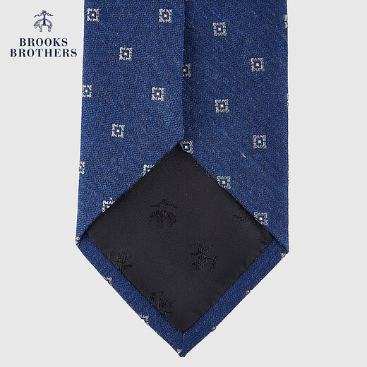 Brooks Brothers men's autumn and winter new mulberry silk twill square flower tie 4004-Navy OS