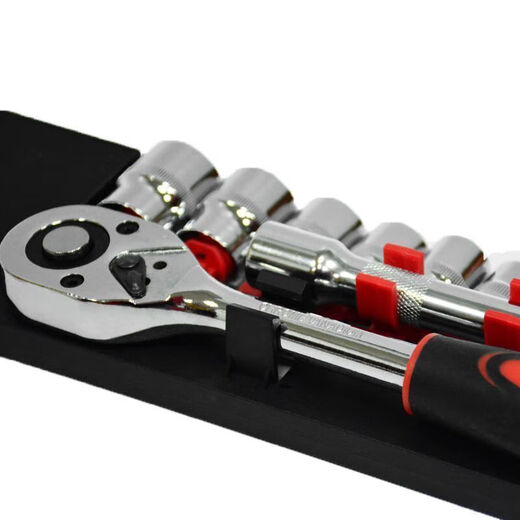 Yanran multifunctional ratchet socket wrench set quick auto repair tool repair 12-piece set Dafei