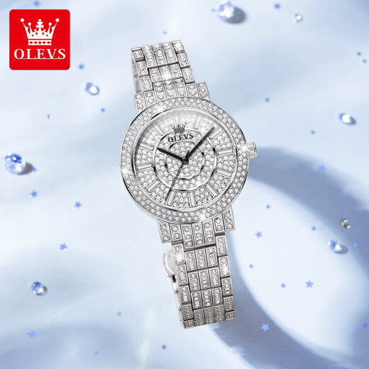 Olevs Swiss Certified Watch Women's Luminal Areproofroproof Women's Multifonctional Quartz Watch Brand Classement Top Ten Tens célèbres Montres célèbres 9904 CEINTURATION D'ACIER ROSE FEMMES