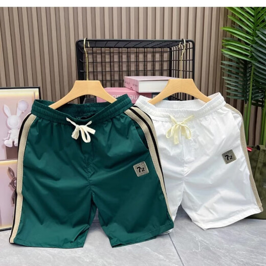 Kerimkoro shorts summer men's 2025 new quick-drying breathable overalls men's outer wear large pants five-quarter pants black XL