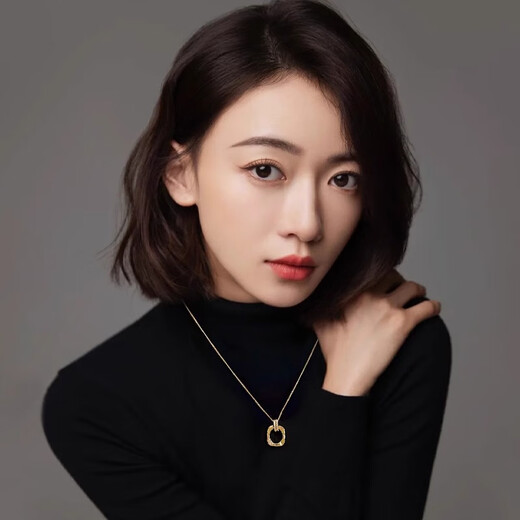 Yican Geometric Pendant Necklace for Women Light Luxury Niche Simple and High-end Clavicle Chain 2025 New Temperament Sweater Chain Neck Chain Silver Geometric Pendant Necklace for Women