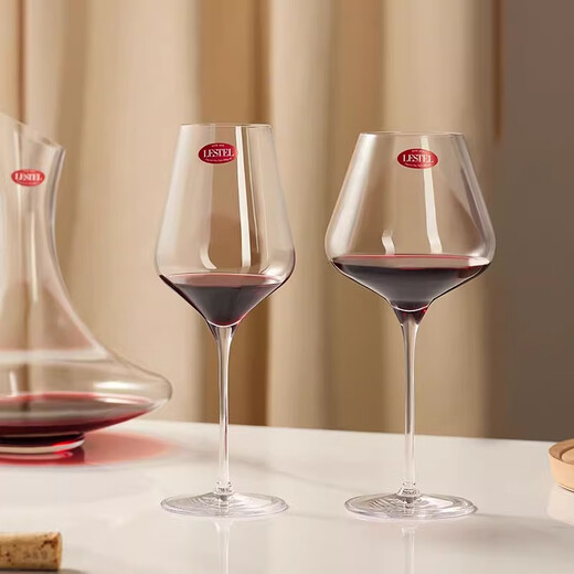 LESTEL Christmas gift German imported red wine glass crystal glass Burgundy Bordeaux white wine goblet white wine glass 405ml 2 pieces
