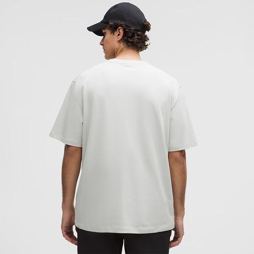 Lululemon丨Heavyweight men's high weight cotton knitted T-shirt wicking LM3FBSS steam gray M