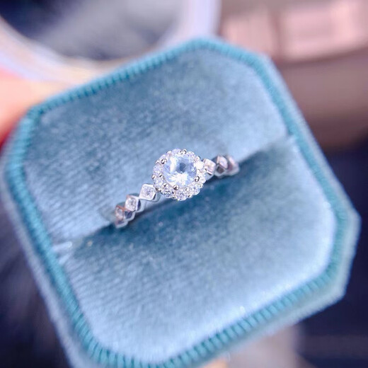 DYN Natural Pure Aquamarine Ring Gemstone Specifications Square 5mm