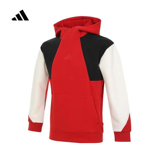 Adidas Taobao boys' hooded sports casual pullover long-sleeved sweatshirt red JN4369 JN4369 164