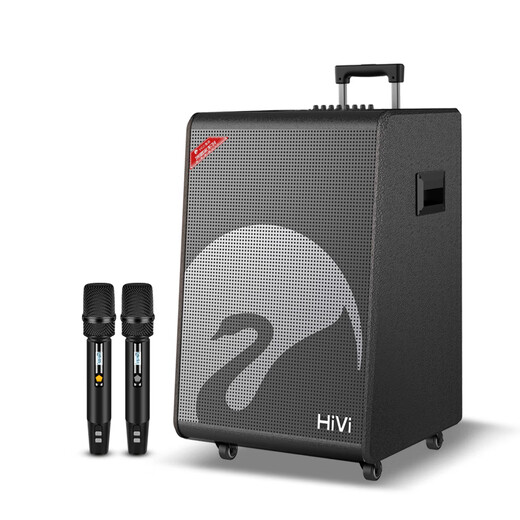 HiVi outdoor rod audio high-power professional musical instrument stage mobile speaker square dance live broadcast karaoke microphone all-in-one 18-inch subwoofer MY18