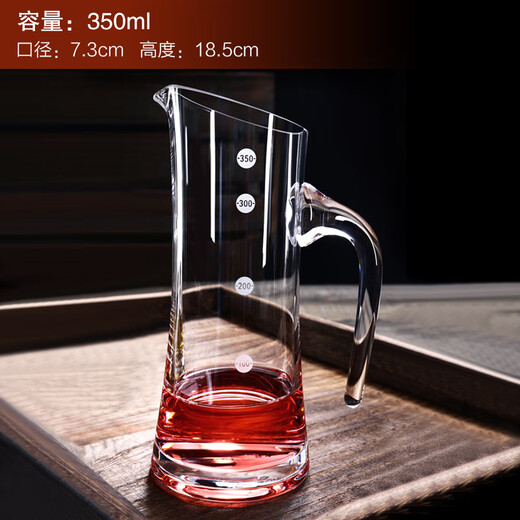 Crystal white wine dispenser with scale, red wine dispenser, decanter, wineware and flask, 750ml without scale