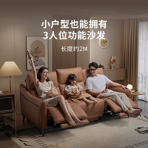 Chivas Regal (CHEERS) first class theater smart chair leather electric sofa living room audio-visual room furniture Chivas Regal 40043 brown three