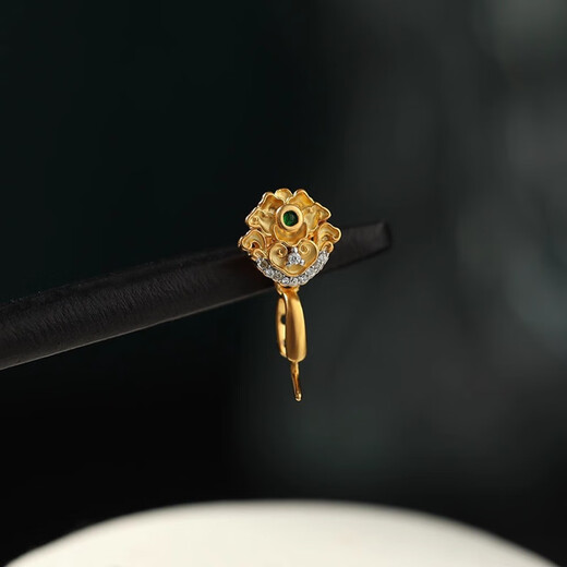 Time Bird Ruyi pendant clip buckle 18K gold plated buckle pendant buckle Buddha Gong Guanyin necklace buckle melon seed buckle diy Ruyi buckle