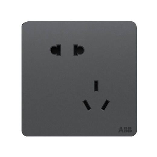 Shantou Lincun ABB switch socket Junzhi space gray one open two open five-hole USB pure flat panel home dark 1 three open single control AZ103-MG