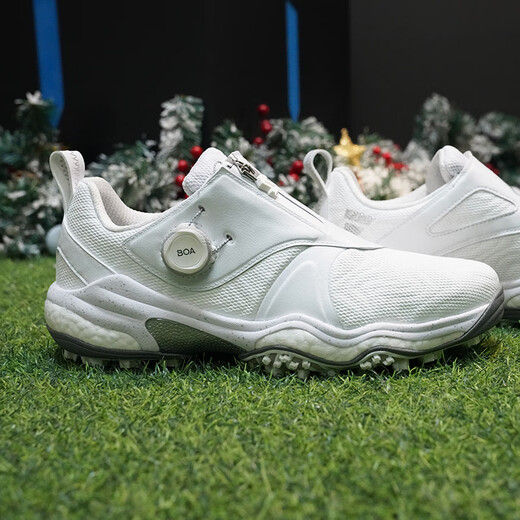 Adidas (adidas) new golf shoes for men, lightweight and breathable CODECHAOS BOA stable professional sports shoes for men, silver/ID8605, it is recommended to go up one size to size 42