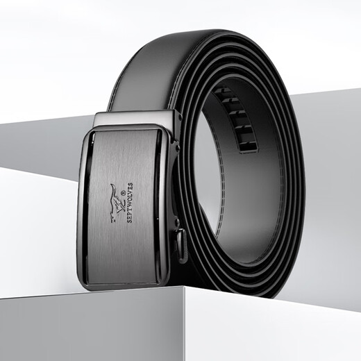 Septwolves Belt Men's Belt Automatic Buckle Cowhide Pants Belt Birthday Gift for Boyfriend Husband Father Men's Gift