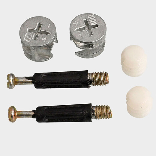 Weiwang eccentric wheel panel furniture assembly three-in-one eccentric wheel + plastic rod + rubber granule connection cabinet bed fastener screws (10 sets) three-in-one connector