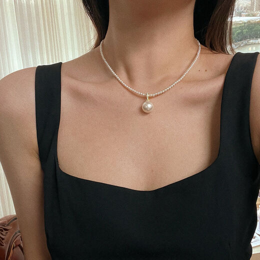 Canxian Pacifier Pearl Pendant Detachable Cold Light Australian White Venus Goddess Madama Tahitian Imitation Pearl Starry Sky Purple