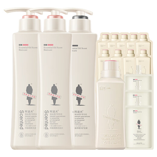 Adolf Clean Cleansing Waschkit Shampoo Conditioner 420 ml*3 ätherisches Ölduft Shampoo